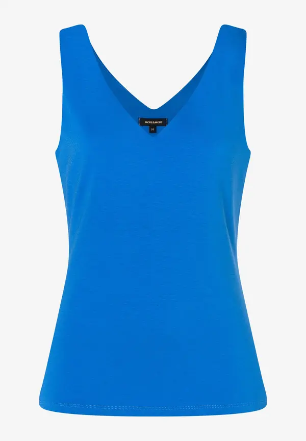 More & More Jerseytop mit V-Ausschnitt, magic blue, Sommer-Kollektion Letzte 2 Tage