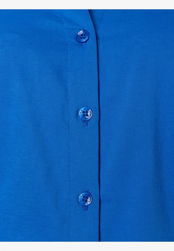 More & More Baumwoll/Stretch Bluse, magic blue, Sommer-Kollektion Bis zu 50% Rabatt
