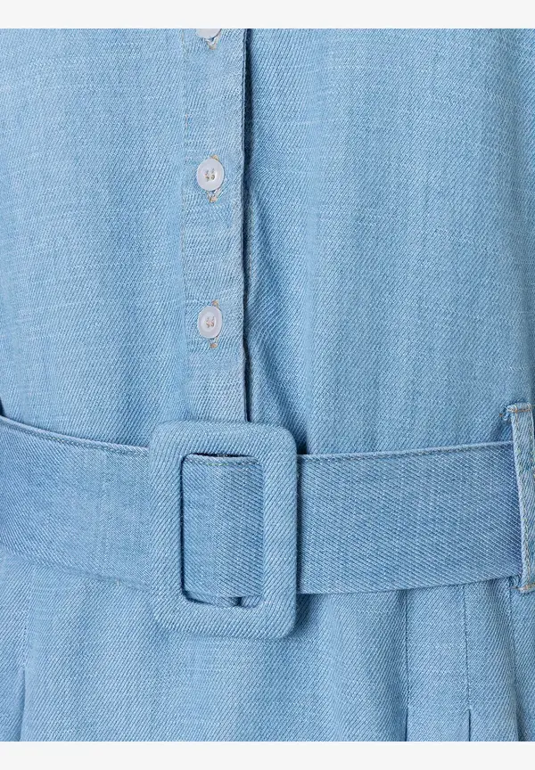 More & More Lyocell Kleid, denim blue, Sommer-Kollektion Bis zu 60% Rabatt