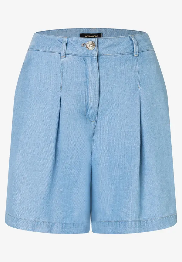 More & More weite Lyocell Shorts, denim blue, Sommer-Kollektion Sonderangebot der Fabrik