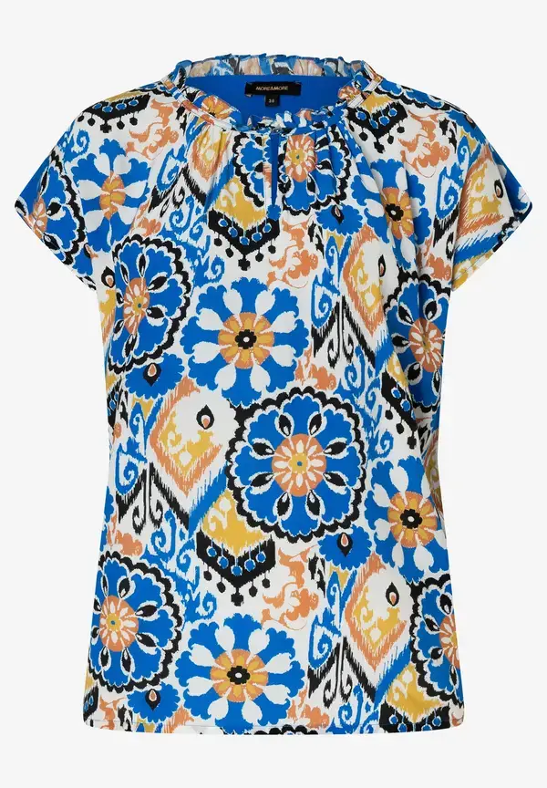 More & More Blusenshirt, Ornament Print, Sommer-Kollektion Vierteljährliche Förderung