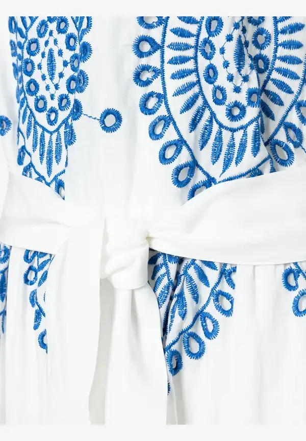 More & More Spitzenkleid, weiß/blau, Sommer-Kollektion Bis zu 55% Rabatt