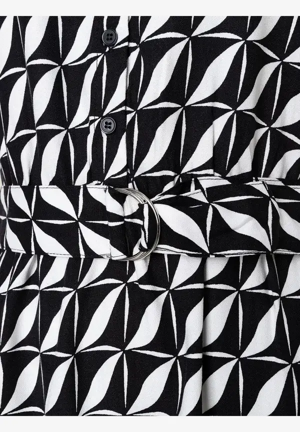 More & More Blusenkleid, grafischer Print, Sommer-Kollektion Clearance-Verkauf
