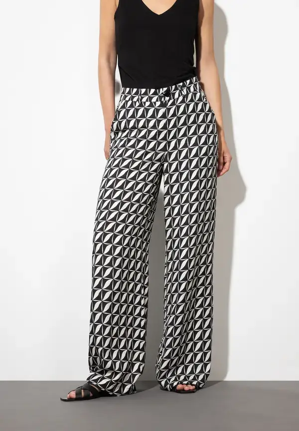 More & More Palazzohose, grafischer Print, Sommer-Kollektion Speichern exportieren