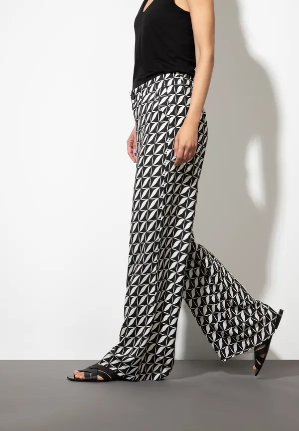 More & More Palazzohose, grafischer Print, Sommer-Kollektion Speichern exportieren