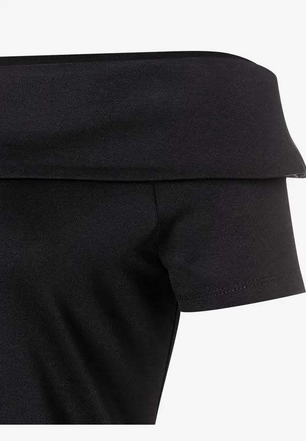 More & More Carmenshirt, schwarz, Sommer-Kollektion Outlet