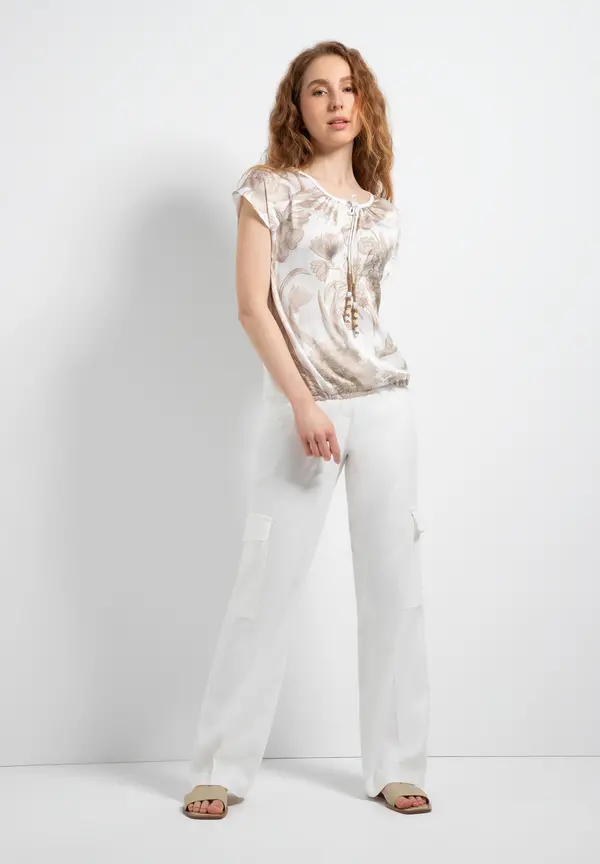 More & More Blusenshirt, Blumenprint, Sommer-Kollektion Hotsell