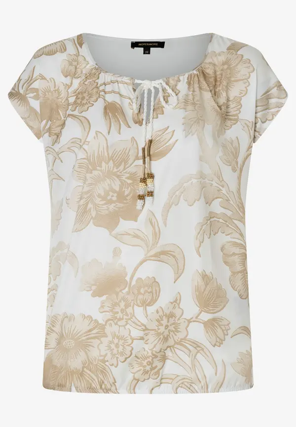More & More Blusenshirt, Blumenprint, Sommer-Kollektion Hotsell