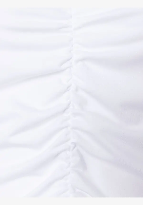 More & More T-Shirt mit Raffung, weiß, Sommer-Kollektion Kostenloser Versand