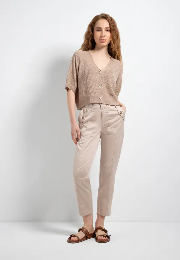 More & More Struktur Cardigan, sand, Sommer-Kollektion Limitierter Zeitrabatt