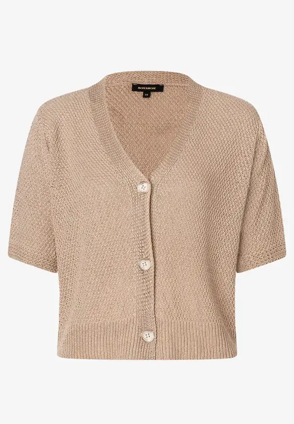 More & More Struktur Cardigan, sand, Sommer-Kollektion Limitierter Zeitrabatt