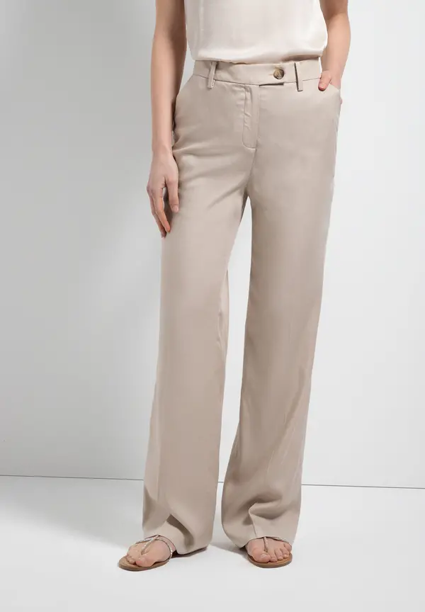 More & More weite Hose, stone, Sommer-Kollektion Flash Sale