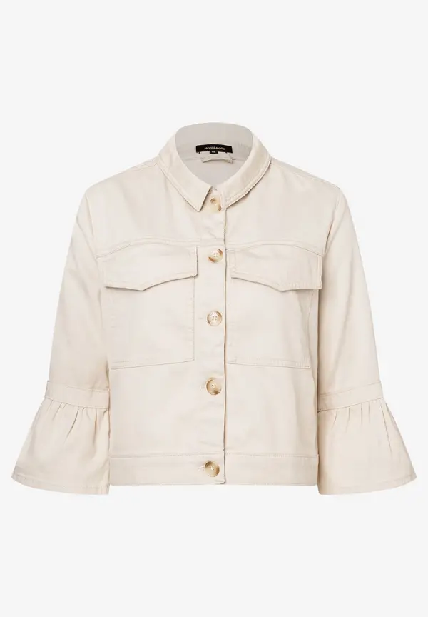 More & More Colored Denim Jacke, sand, Sommer-Kollektion Begrenztes Angebot