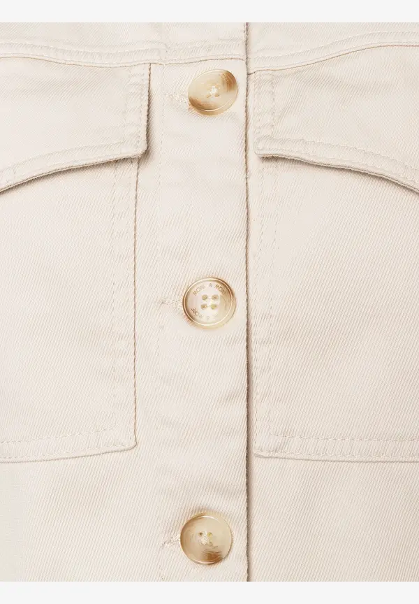 More & More Colored Denim Jacke, sand, Sommer-Kollektion Begrenztes Angebot