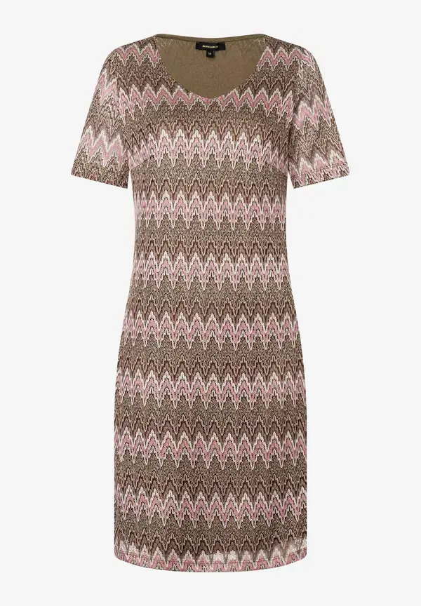 More & More Ajour Jerseykleid, Zick-Zack Dessin, Sommer-Kollektion Exklusivangebot