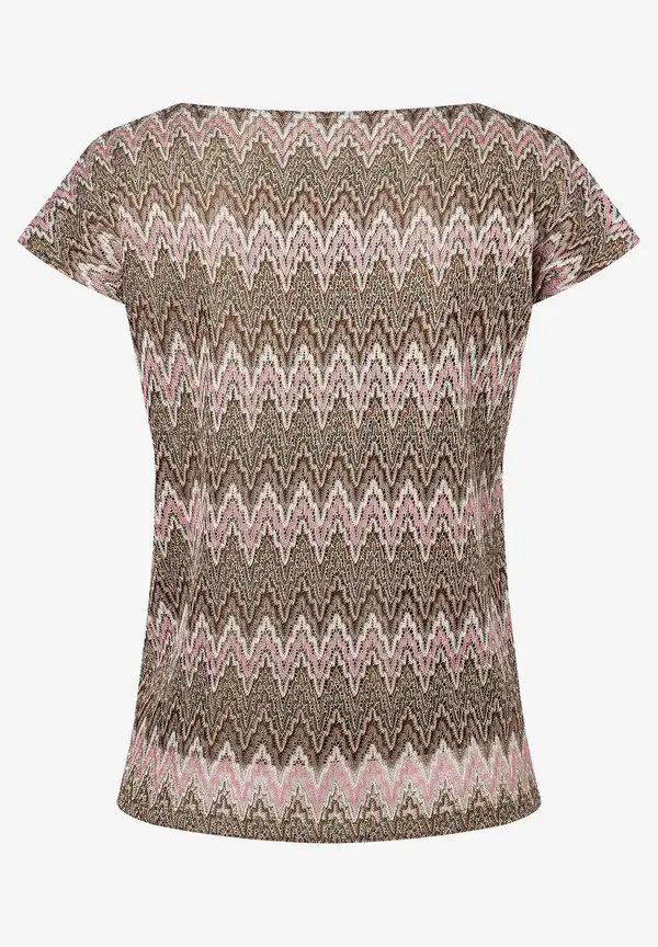 More & More Ajour Shirt, Zick-Zack Dessin, Sommer-Kollektion Preisnachlass