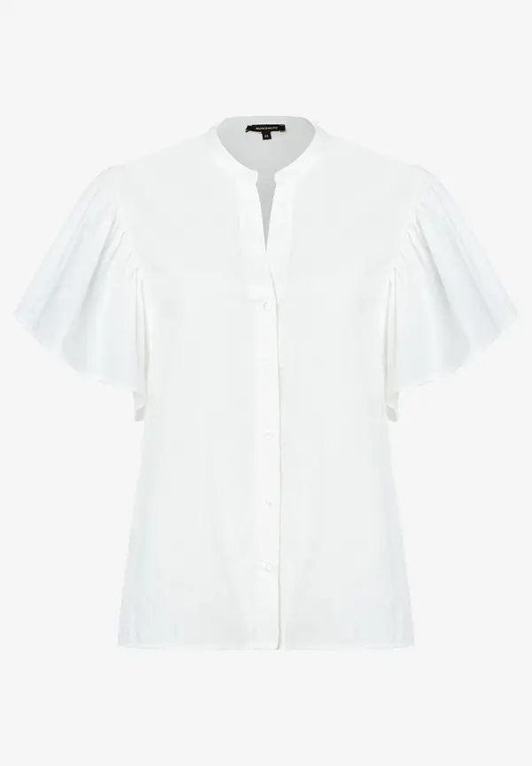 More & More Bluse mit Volantärmeln, weiß, Sommer-Kollektion Saisonschlussverkauf