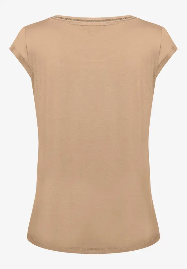 More & More Satinfront-Shirt, soft toffee, Sommer-Kollektion Cyber Monday