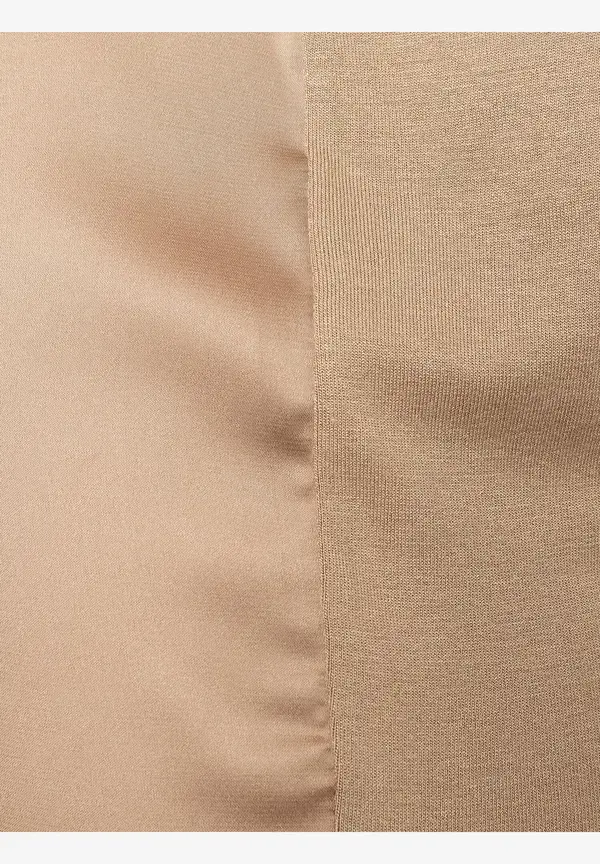 More & More Satinfront-Shirt, soft toffee, Sommer-Kollektion Cyber Monday