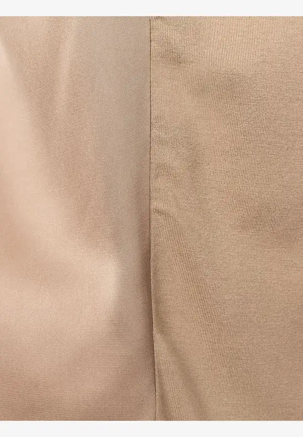More & More Shirt mit Satinfront, soft toffee, Sommer-Kollektion Muttertagsangebot