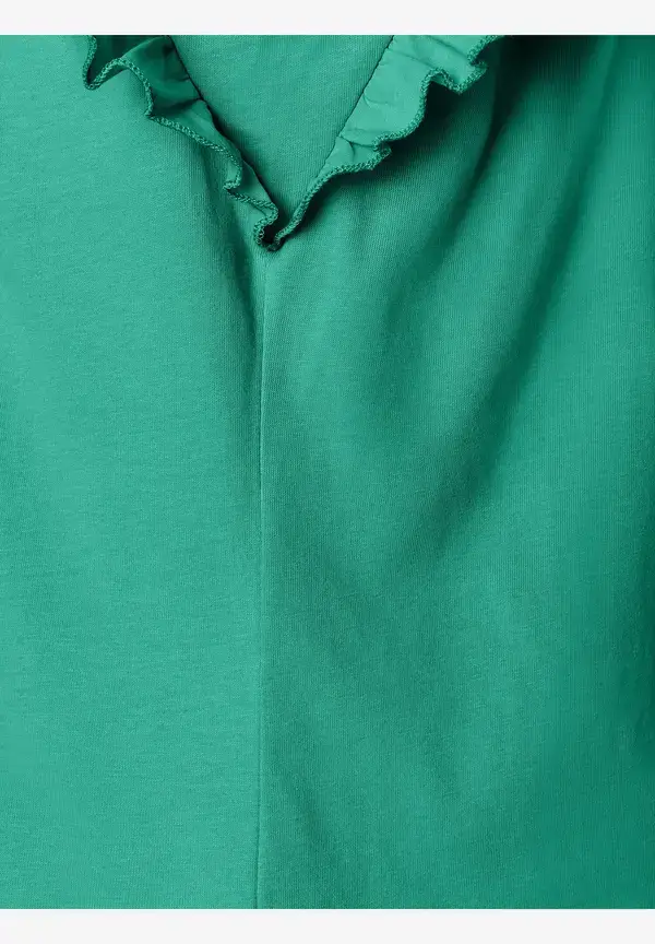More & More Shirt mit Volantärmeln, summergarden green, Sommer-Kollektion Jubiläumsangebot