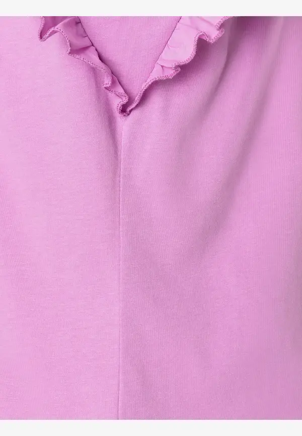 More & More Shirt mit Volantärmeln, summer lavender, Sommer-Kollektion Top Angebot