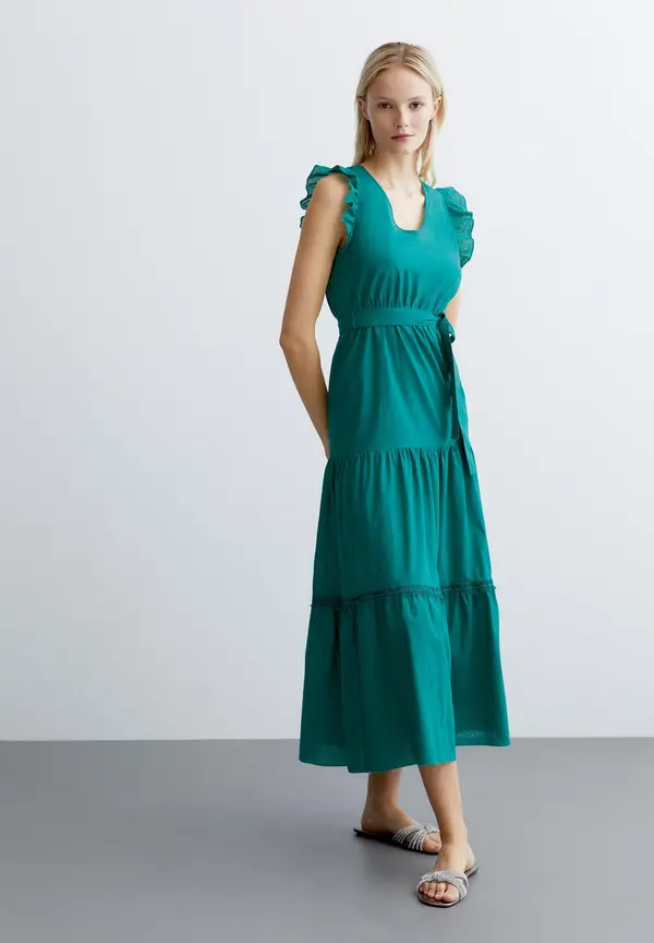 More & More Kleid, summergarden green, Sommer-Kollektion Online Outlet
