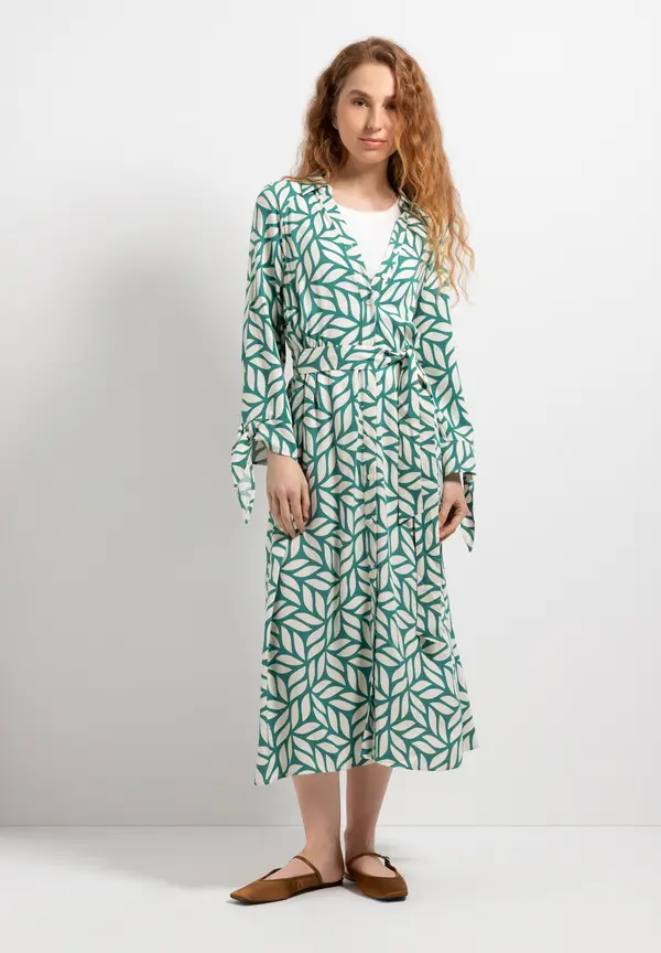 More & More Kleid, grafischer Print, Sommer-Kollektion Neuheiten