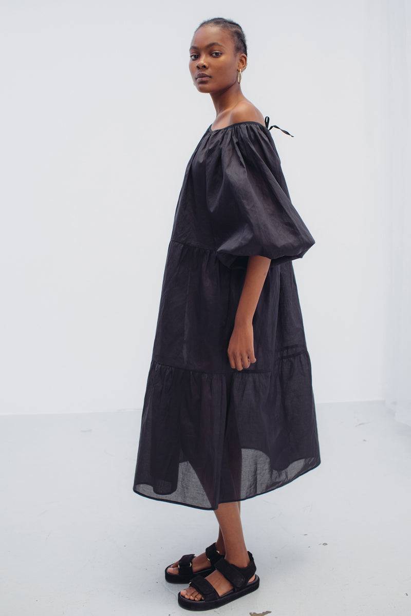 Mykke Hofmann Bio-Baumwoll-Organza-Kleid Konstance Auslauf