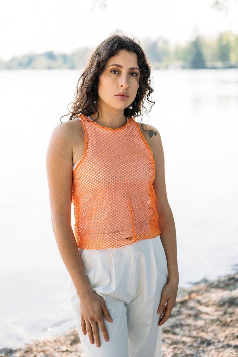 Mykke Hofmann Baumwoll-Mesh-Top Tila Hotsell