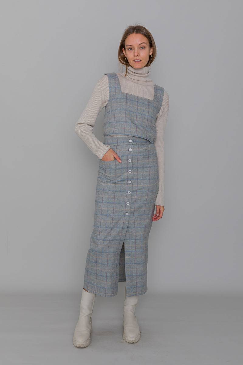 Mykke Hofmann Rock Ruth aus Bio Flanell Baumwolle Kostenloser Versand