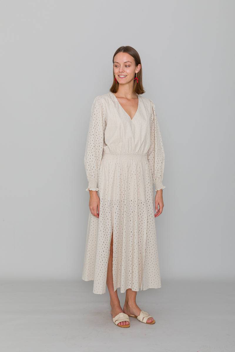 Mykke Hofmann Spitzenkleid Korva aus Bio-Baumwolle Limitierter Zeitrabatt