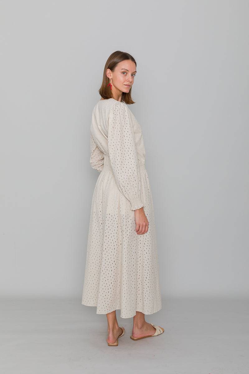 Mykke Hofmann Spitzenkleid Korva aus Bio-Baumwolle Limitierter Zeitrabatt