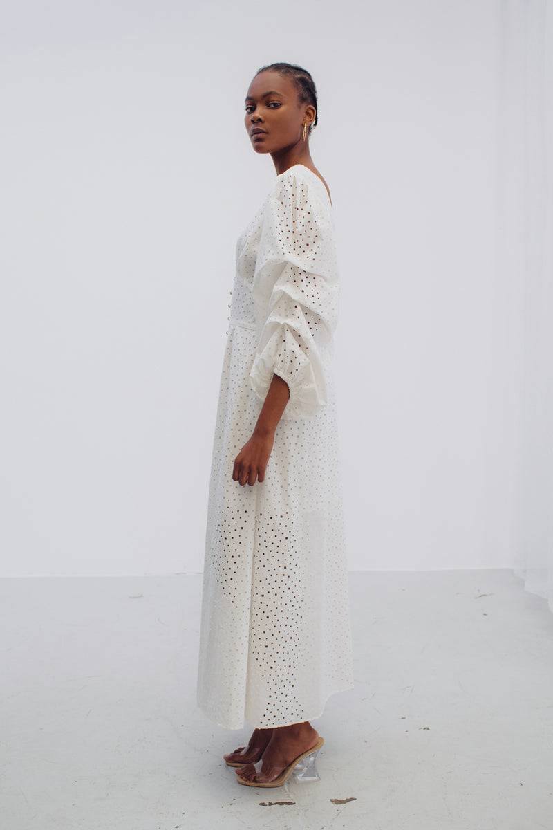 Mykke Hofmann Spitzenkleid Kairo aus Bio-Baumwolle Super Sparpreis