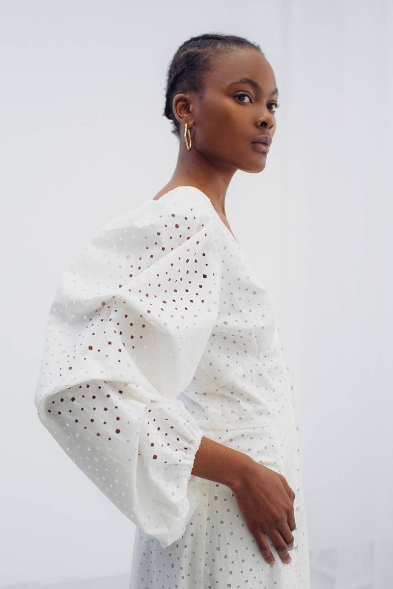 Mykke Hofmann Spitzenkleid Kairo aus Bio-Baumwolle Super Sparpreis
