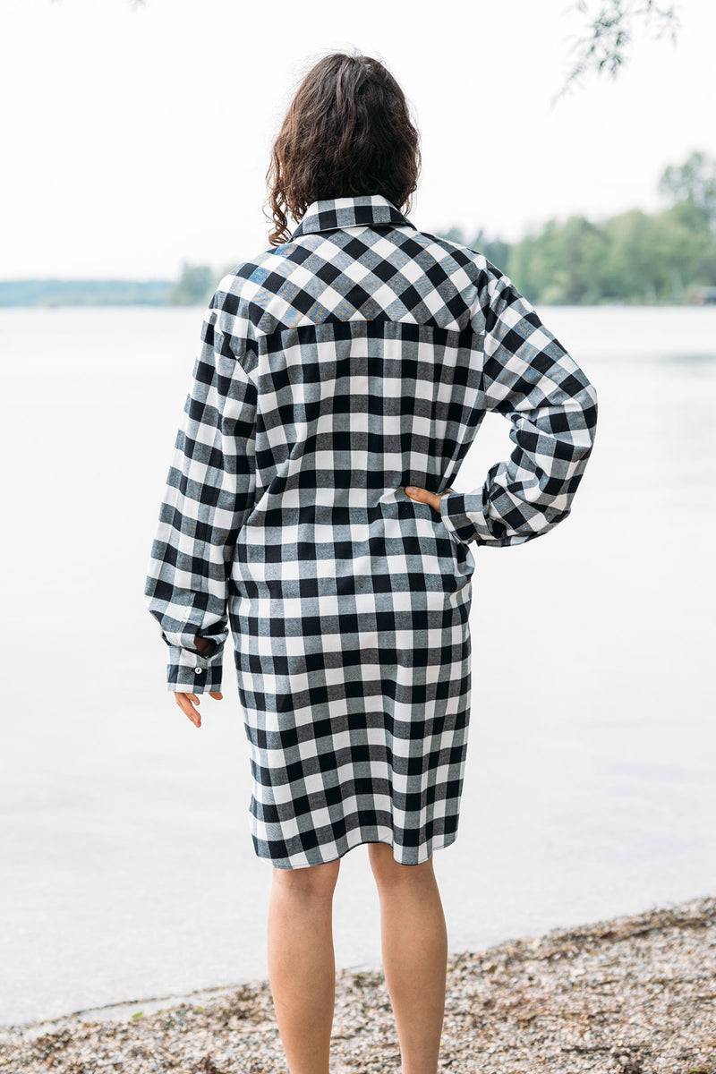 Mykke Hofmann Flanellkleid aus Bio-Baumwolle Klore Super Rabatt