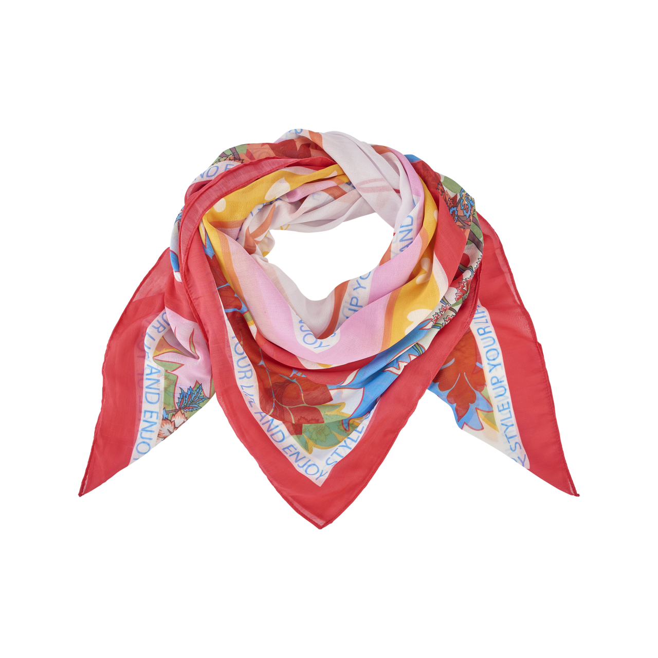 Nitzsche Accessoires Schal für Damen gewebt mit stylischem Schriftzug 50% Rabatt mit kostenlosem Versand