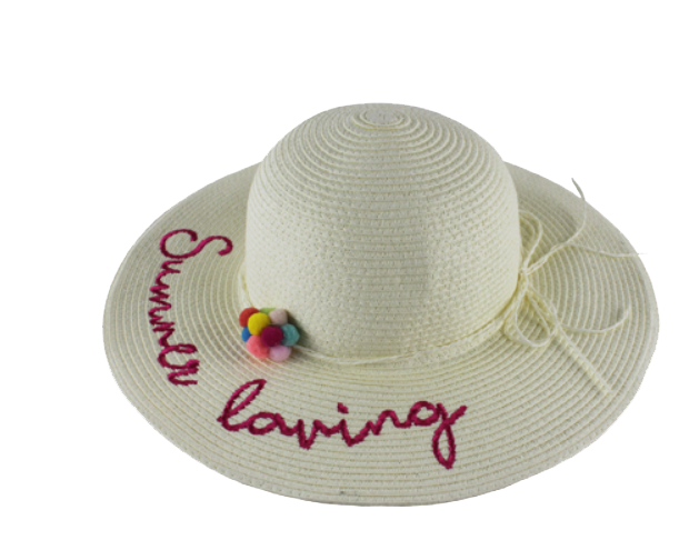Nitzsche Accessoires Damen Strohhut mit Summer loving Stickerei 2025