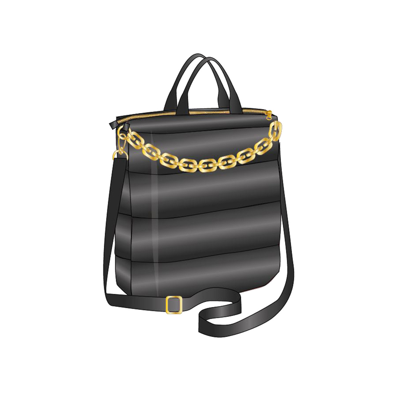 Nitzsche Accessoires Auffällige Handtasche mit goldener Kette Begrenzte Freigabe