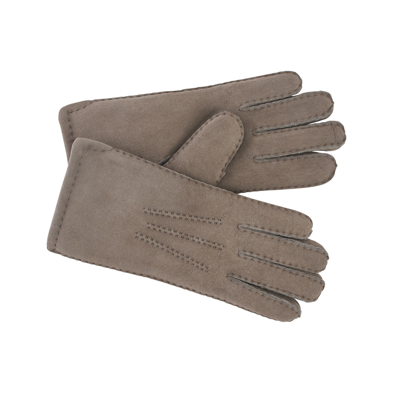 Nitzsche Accessoires Klassische Lederhandschuh mit Lammfell und Ziernähten Limitierter Zeitrabatt