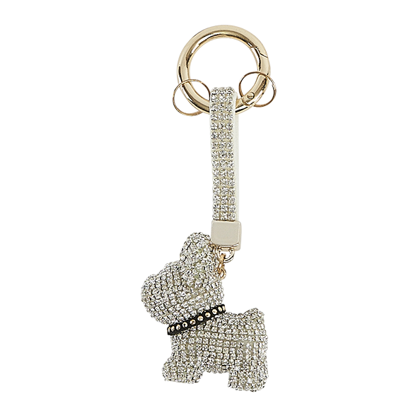 Nitzsche Accessoires Hochwertiger Schlüsselanhänger mit glitzernem Hund Fabrik Onlineshop