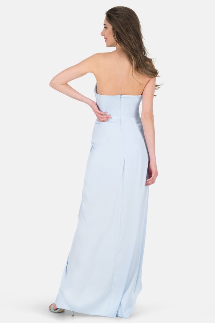 Prestije Maxikleid Satin Rückenfrei im Angebot