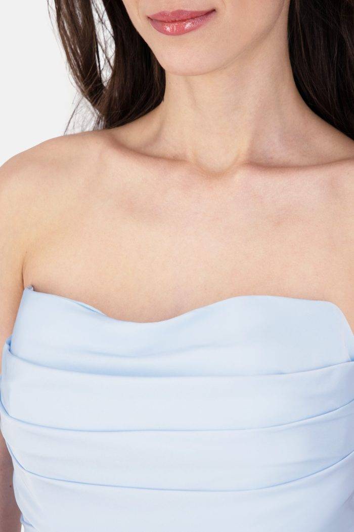 Prestije Maxikleid Satin Rückenfrei im Angebot