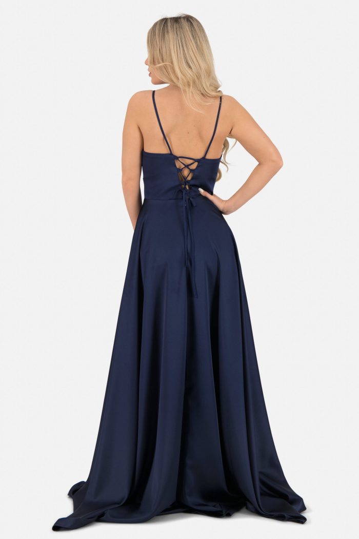 Prestije Maxikleid mit Spaghettiträgern Criss Cross Schlussverkauf