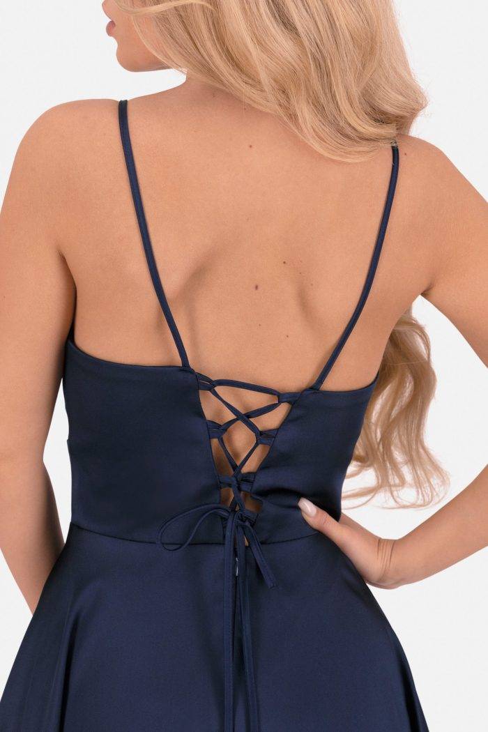 Prestije Maxikleid mit Spaghettiträgern Criss Cross Schlussverkauf