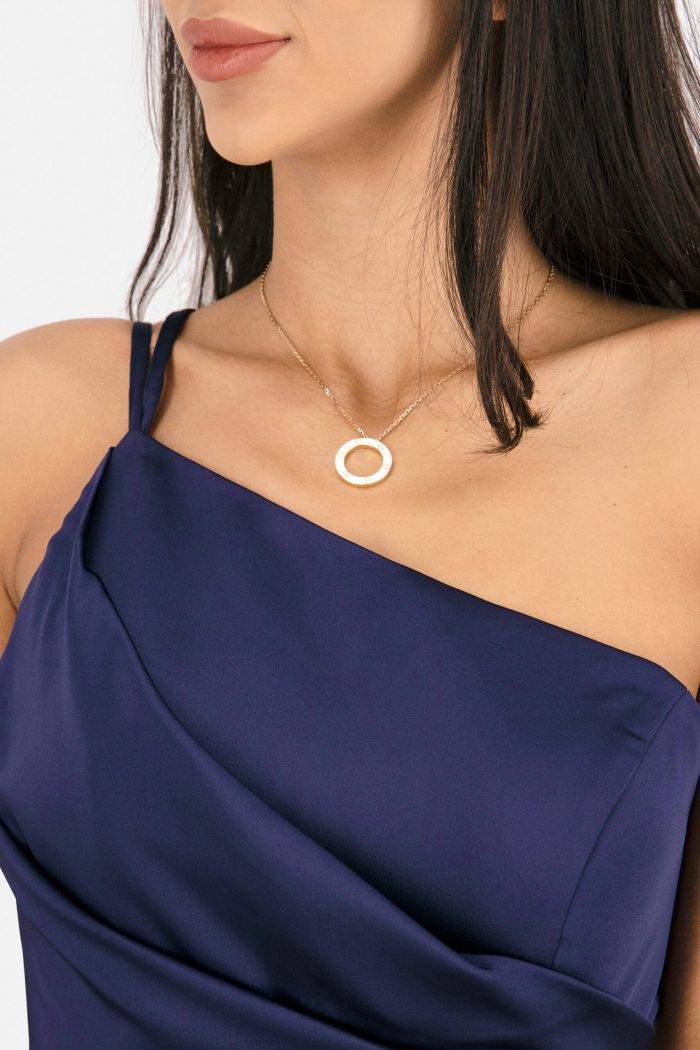 Prestije Maxikleid Satin asymmetrisch Günstiger Verkauf
