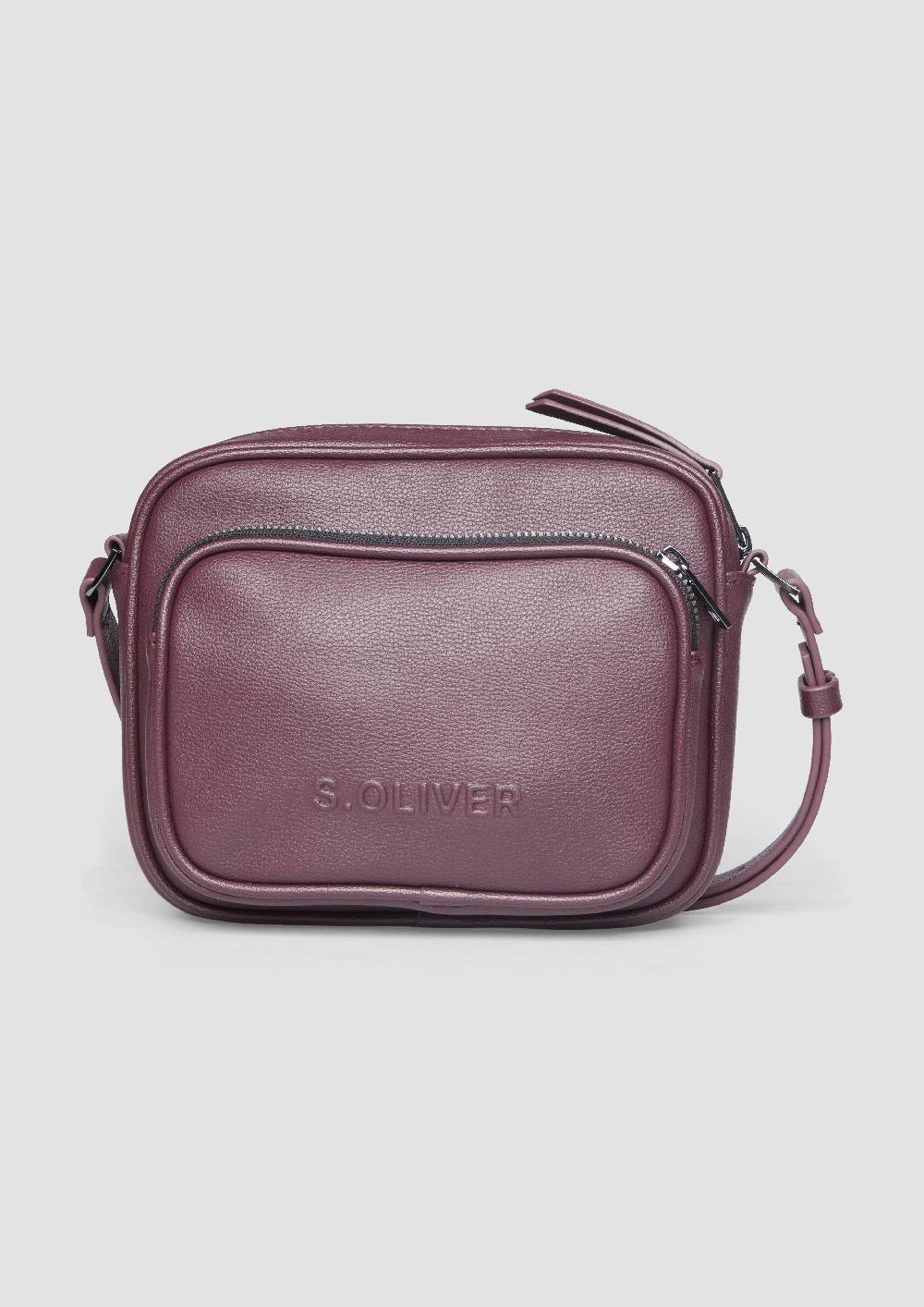 s.Oliver Große Camera-Bag in Leder-Optik Kostenloser Versand