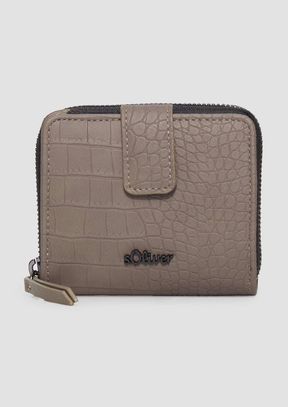 s.Oliver Portemonnaie mit Kroko-Struktur Sonderangebot