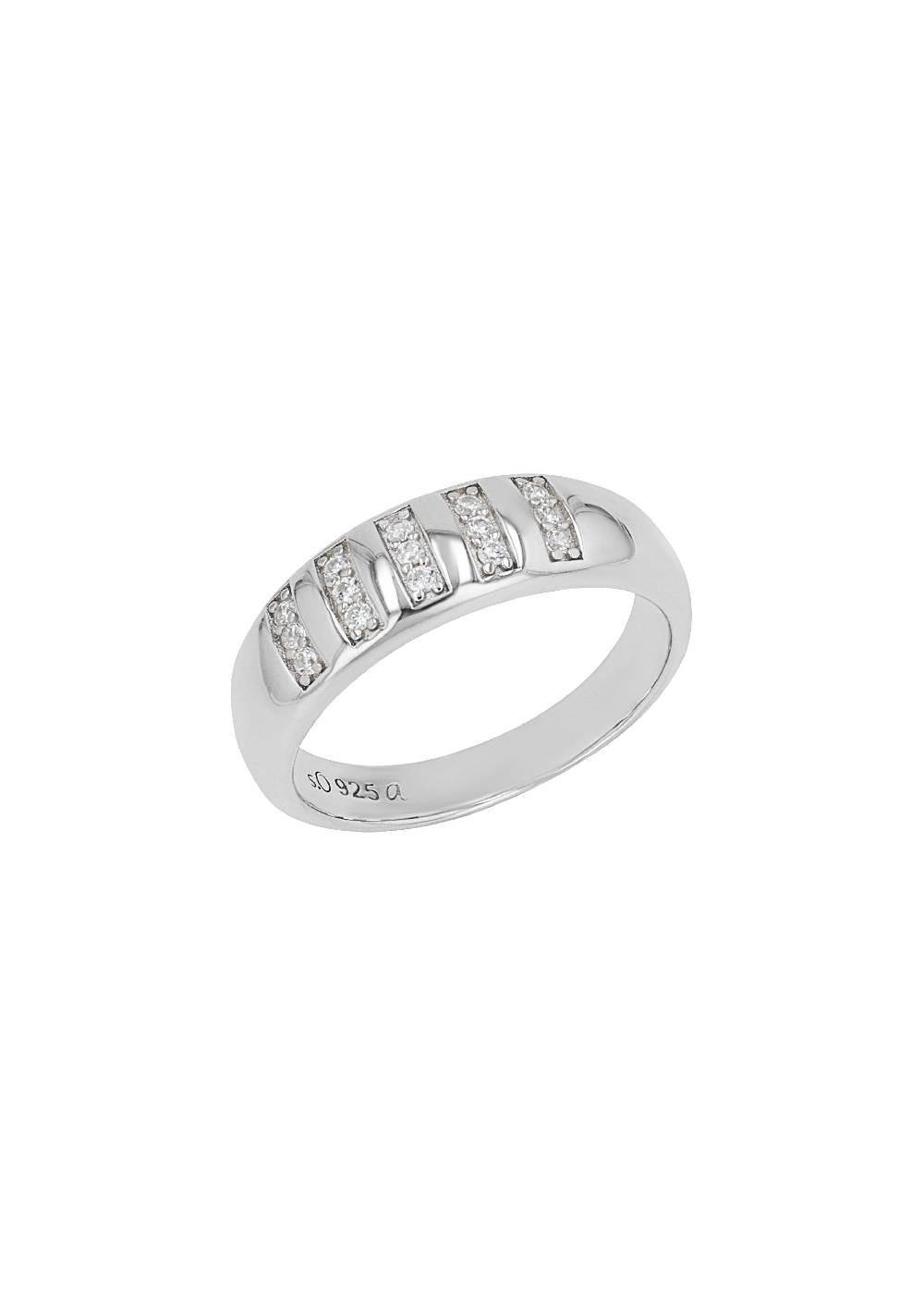 s.Oliver Silber-Ring mit Zirkonia-Steinen Begrenztes Angebot