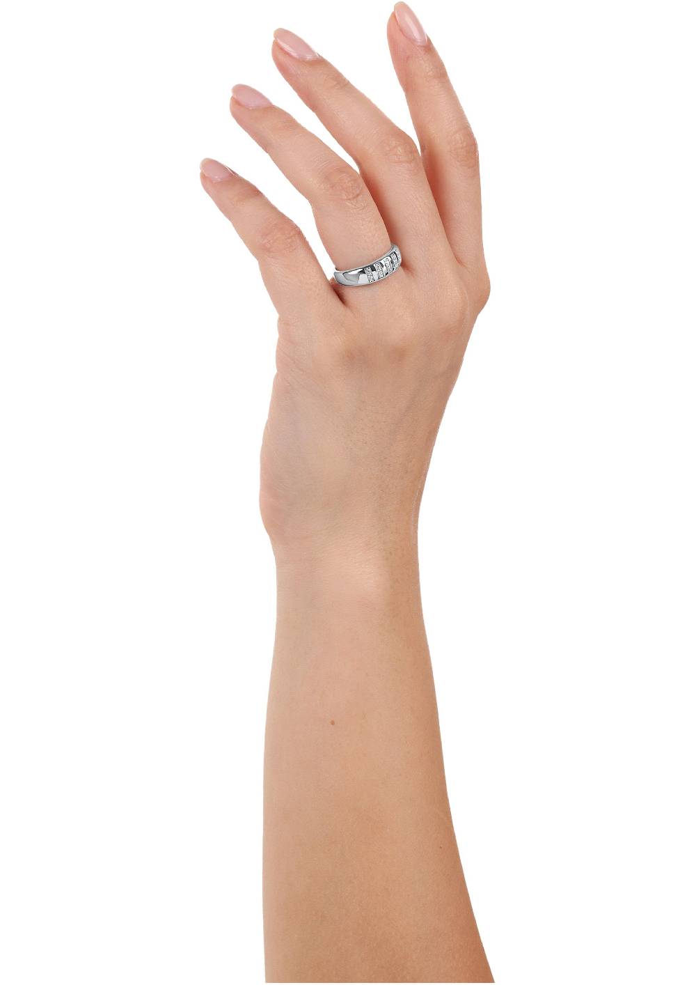 s.Oliver Silber-Ring mit Zirkonia-Steinen Begrenztes Angebot